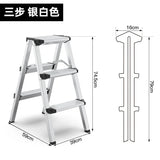 Multifunctional High Stools Kitchen Aluminum Alloy Herringbone Ladder Indoor Folding Step Stool Stable Load-bearing Ladder Stool