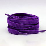 Grape Purple Deep Purple Shoelace Men's and Women's Flat OvalAJF1Canvas Casual Sports Basketball Fashion Shoes