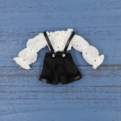 Handmade Blyth Doll Bear suit Clothes Doll Blyth Doll Clothes Princess Dress With White Lace For Ymy Licca Azones Ob24 Ob27 Fr