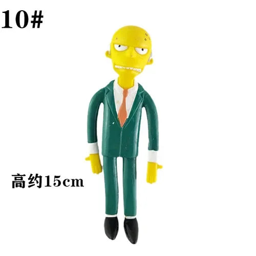 NJ Croce The Simpsonas Figure Bendable Doll Ornaments Accessories Fantasy Figurines Children Present