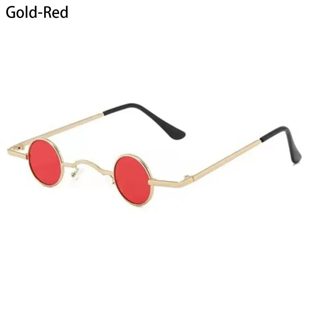 Ins Trendy Small Round Sunglasses Women Men Fashion Classic Metal Frame Shades Hip Hop Punk Sun Glasses Candy Color Sunglasses