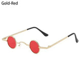 Ins Trendy Small Round Sunglasses Women Men Fashion Classic Metal Frame Shades Hip Hop Punk Sun Glasses Candy Color Sunglasses