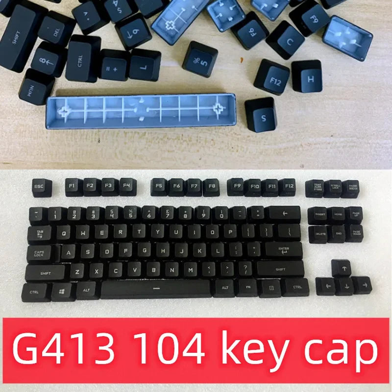 Single replacement keycaps or complete104 keycaps for Logitech keyboard G413 keycap