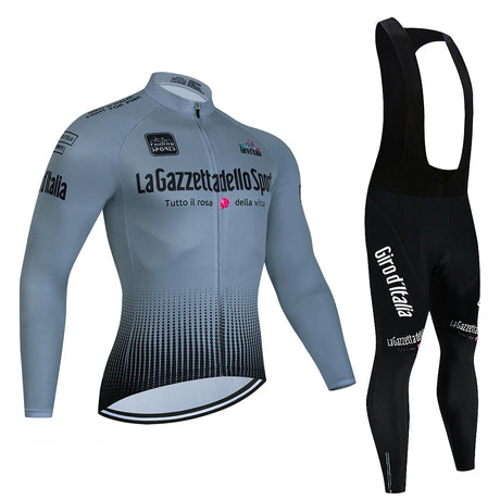 Tour De Italy D'ITALIA Cycling Jersey Set Premium anti-uv manica lunga Downhill Cycling Suit autunno Quick-Dry Pro Racing Unifor