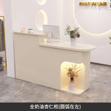 Design Light Reception Desks Stylish Display Bar Checkout Office Reception Desks Front Desk Mostrador Commercial Furniture