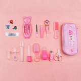 17Pcs Baby Health Care Kit hygiene Kit Grooming Set Electric Baby Nail Trimmer Safe Nail Clipper Cutter Baby Manicure set