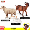 Oenux Farm House Model Action Figures Farmer Motorcycle Cow Hen Pig Animals Set Figurine Miniature PVC Cute Educational Kids Toy