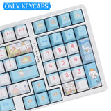 Yugui Dog Cute Key Caps Replaceable Cherry Profile PBT Sublimation for 61/63/64/67/68/78/84/87 Mechanical Keyboard Full Set