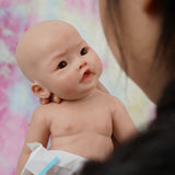 17" Micro Preemie Full Body Silicone Baby Doll "Harper"Lifelike Mini Reborn Doll Surprice Children Anti-Stress My Melody