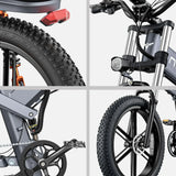 Electric Bike ENGWE X20 X24 X26 1000W Motor 48V29.2Ah Dual Battery Hydraulic Brake Electric bicycle 20*4Fat Tire Mountain E Bike