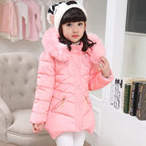 Big Size Winter Girls Jackets Keep Warm Thicken Christmas Coat Autumn Hooded Zipper Waterproof Outerwear Kids Clothes 3-12 Years