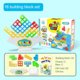 Kids Balance Toy Stacked Tower Board Game Stacking Building Blocks Puzzle Assembly Bricks Children Montessori Educational Toys