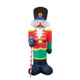 2.4M Inflatable Nutcracker Soldier Outdoors Christmas Decorations for Home Yard Garden Decor Merry Christmas New Year Gift Toys