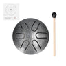 6 inch 11-Tone Steel Tongue Drum D-Key Hand Pan Drums with Drumsticks & 3 inch 6-Tone Percussion Music Instrument Drum Accessory