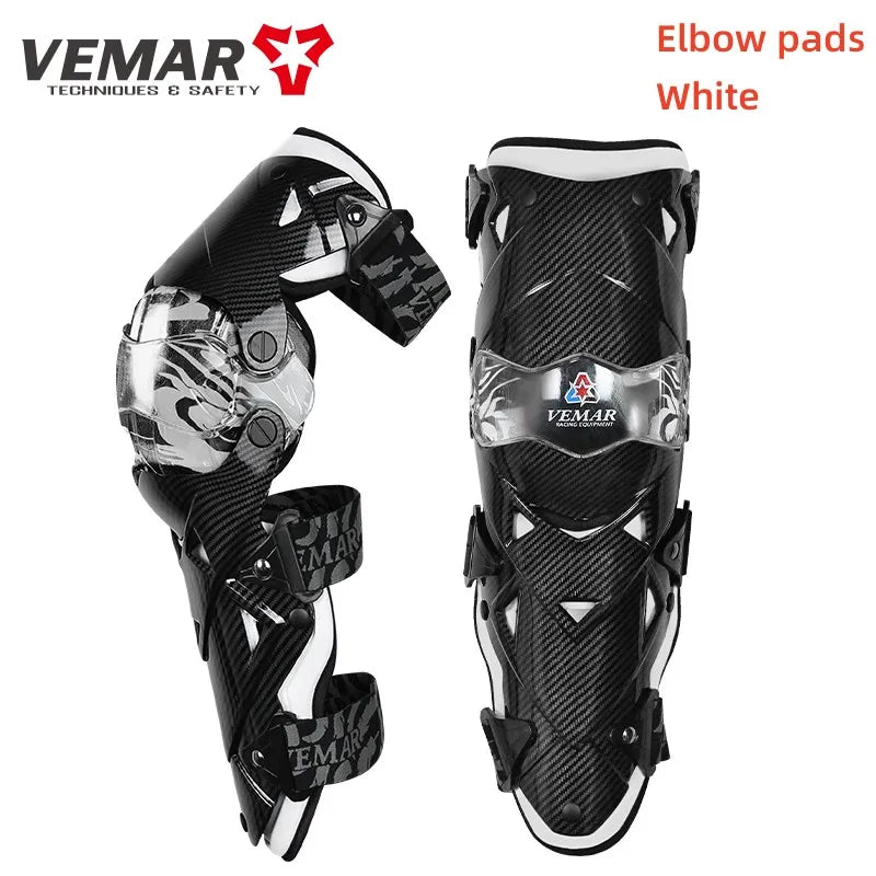 Fashion Motorcycle Elbow Pads VEMAR Motocross Small Kneepad Off-Road Racing Knee Brace Safety Protection Guards Protective Gear