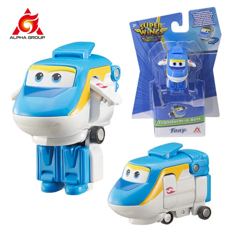 Super Wings Mini Transforming Shine 2 Inches Transform Robot to Plane in 3 Steps Deformation Action Figures Anime Toys For Kids