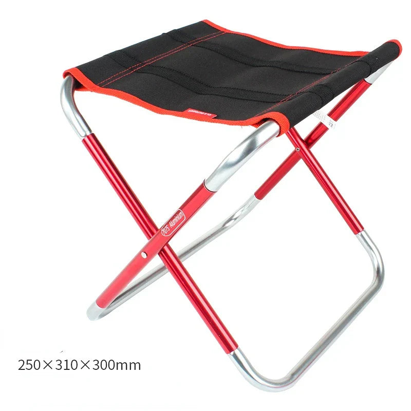 Folding Stool Large 7075 Aluminum Alloy Outdoor Portable Barbecue Fishing Folding Chair Camping Climbing Stool Portable Chair