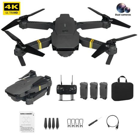 NEW E58 RC Drone WiFi FPV Altitude Hold Foldable Quadcopter with Battery 1080P 4K HD Camera RC Drone Helicopter Drone Gift Toys