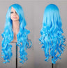 Lady 80cm Long Curly Wigs Fashion Cosplay Costume Hair Anime Full Wavy Party Wig