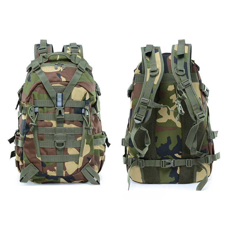 Men's backpack large capacity hiking camping canvas travel backpack men's camouflage sports outdoor tactical backpack