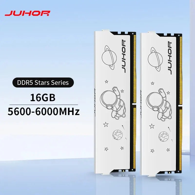 JUHOR DDR5 16GB 5600MHz 6000MHz DIMM Desktop Computer Gaming Memory Ram