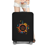 World Map Travel Luggage Protective Cover Traveling Essentials Accessories Suitcase Covers for 18-32 Inch Elastic Trolley Case