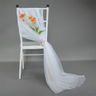 50pcs Soft Yarn Chair Sashes Chair Bows Wedding Decoration for Chair Cover Party Event Banquet Decors 80cm x200cm Chair Band