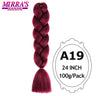 Jumbo Braiding Hair Extensions 24inch Ombre Hair For Braids 5Pcs Box Braid Yaki Texture Synthetic Fiber Fake Hair Mirra’s Mirror