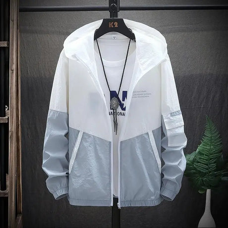 2024 Summer New Hooded Jackets for Men Sun Protection Clothing Fishing Hunting Clothes Quick Dry Skin Male Windbreaker Size 4XL