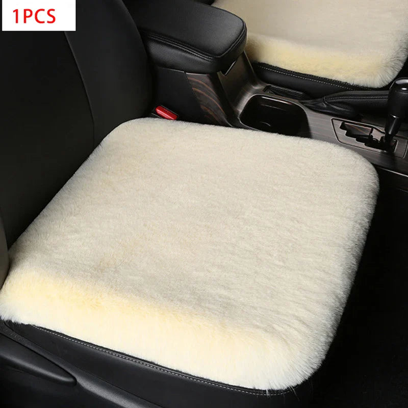 Car Seat Covers Wool Fur Capes for Cars Seat Protection Plush Material Warm Winter Suit Most Cushion Heated Interior Accessories