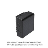 Mini Solar GPS Tracker RF-V24+ Waterproof IP67  WIFI Cattle Cow Sheep Horse Camel Tracking Device