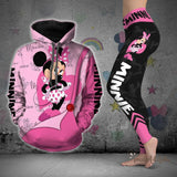 Disney Minnie 3D Hoodie Women's Hoodie Set Mickey Yoga Pants Sweatpants Women's Disney Yoga Hoodie Leggings Fashion Tracksuit