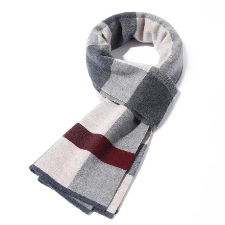 High Quality Pure 100% Wool Men Scarf Soft Warm Cashmere Muffler Male Autumn Winter Shawl Business Scarf Chrismas Gift Boy