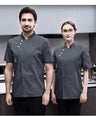 black Chef Jacket long Sleeve chef uniform Cook Coat Chef T-shirt Baker Work Uniform Waiter Restaurant Hotel Clothes women Logo