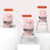 Folding Baby Highchair Kids Chair Dinning High Chair for Children Feeding Baby Table and Chair for Babies Toddler Booster Seat