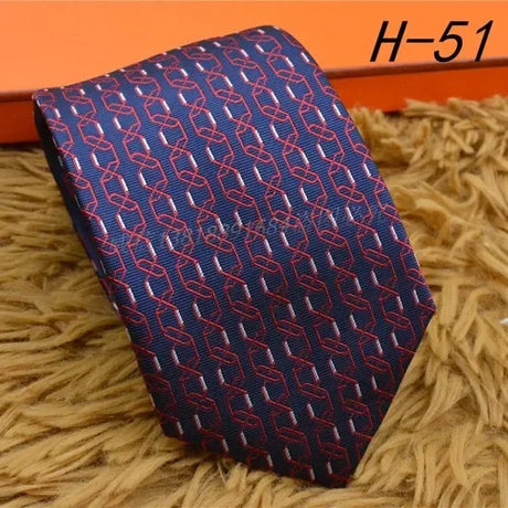 2024 new H Family 100% Silk Tie Creative Stripe Gift for Work Wedding 8cm Suit Accessories necktie  bowties  collared shirt