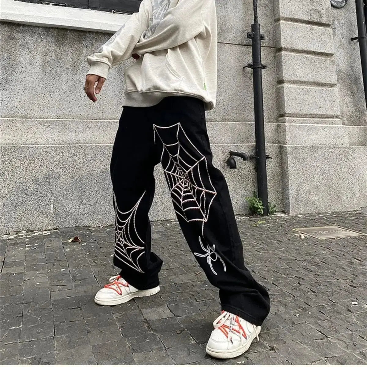 Streetwear Y2k Pants Anime Sweatpants Male Wide Leg Oversize Pants Men Techwear  Baggy Straight Trousers 2023 New