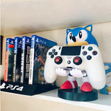 Anime Sonic Figure Hedgehog Phone Holder Switch PS4 PS5 Xbox Game Controller Holder Action Figure Model Toys Children Fans Gift