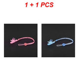 2~60PCS Pacifier Chain Pacifier Clip Silicone Molar Chain Anti-drop Chain Cute Baby Pacifier Clip Nipple Anti-falling Chain