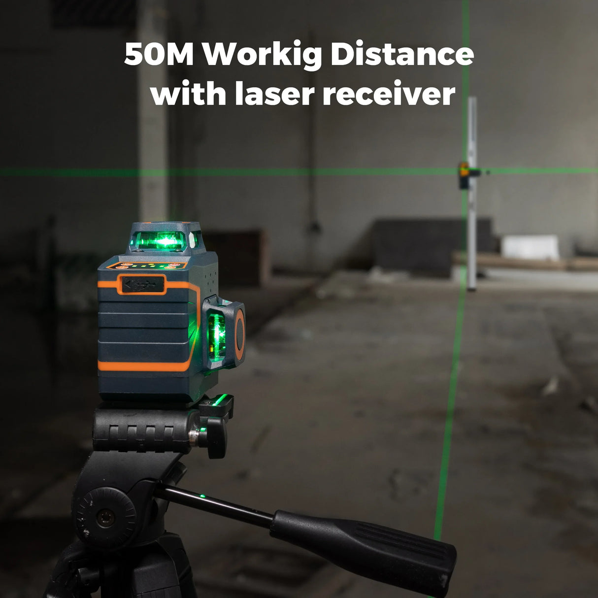 CIGMAN 12 Lines Laser Level Self Levelling Horizontal And Vertical 360 Laser Level Green Beam with Remote Control