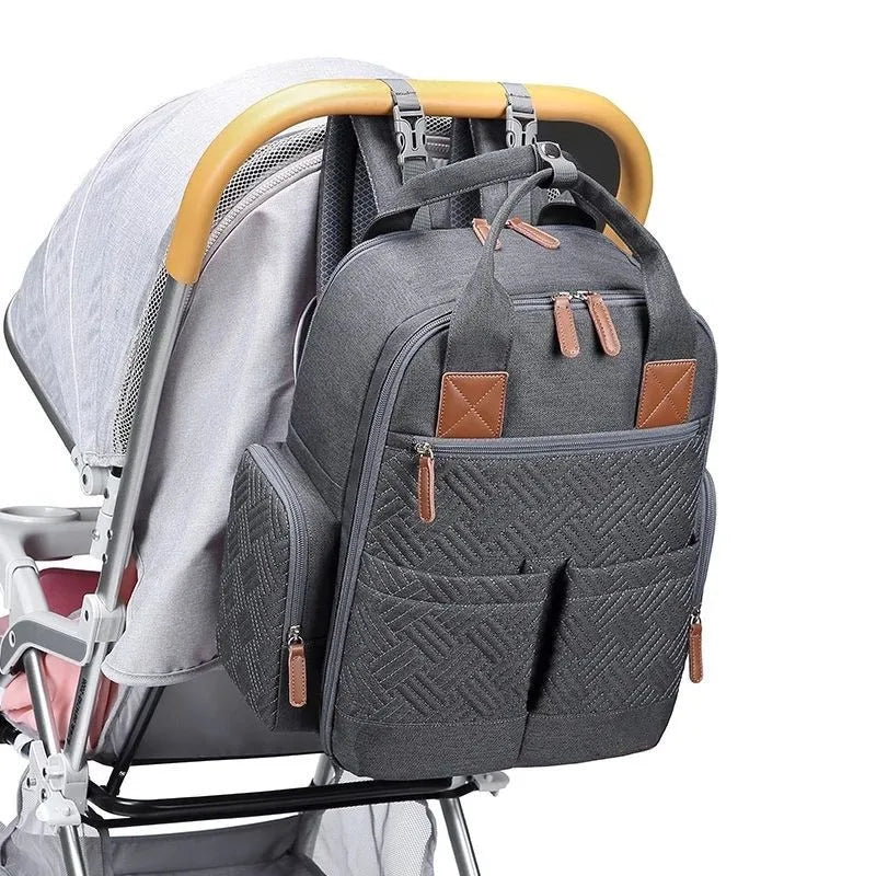 Diaper Bag Backpack Baby Essentials Travel Bag Multifunctional Waterproof Diaper Bag Baby Carrier and Pacifier Case