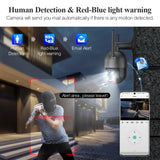 Techage 8MP 4K 2K PTZ Wireless IP Camera Video Security Surveillance WIFI Camera Outdoor AI Red-Blue Light Alarm Human Detected