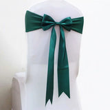 10pcs/50pcs Satin Spandex Chair Bow Band Ribbon Chair Tie Party Banquet Event Wedding Decoration Knot Stretch Chair Bow Sashes