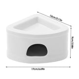 Hamster Hideaway House Ceramic Hamster Cave Small Pet Hideouts Feeding Bowl Multifunctional Habitat Bed for Lemmings Hamsters