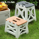 Oulylan Portable Plastic Folding Stool Outdoor Camping Stool Chair Seat Home Bathroom Kitchen Garden Camping Kids Adults Chair