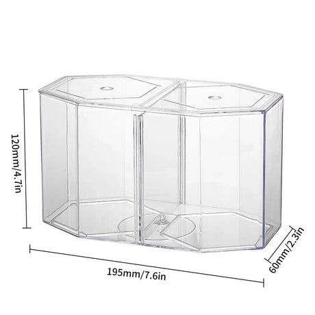 Acrylic Guppy Fish Tank Two-part Aquarium Betta Small Fish Tank Landscaping Transparent Aquarium Hatching Breeding Isolation Box