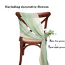 6PCS RUST Chiffon Chair Sashes 30 x 270cm Wedding Aisle Decoration for Weddings Christmas Baby Shower Birthday Party Decorations