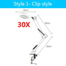 5x 30x Flexible Clamp-on Table Lamp with LED Light Third Hand Soldering Tool Desk Clamp USB Magnifier Welding/Reading Table Lamp