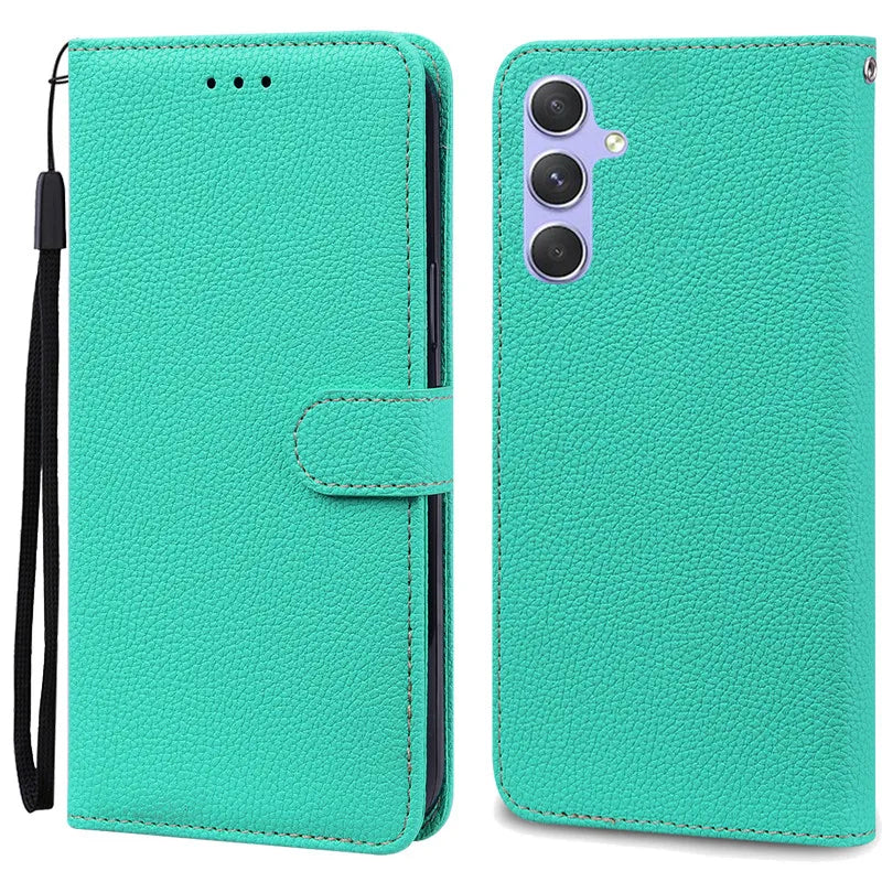 A24 A34 A54 Case For Coque Samsung Galaxy A34 Case Leather Wallet Flip Case For Samsung A54 5G GalaxyA54 A 34 A24 Phone Cases