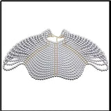 Body Chain  totally hand-made pearl Sexy For Body Waist Chain Women Sexy Festival Rave Outfit Waist Chain  Bra Rave Accessories